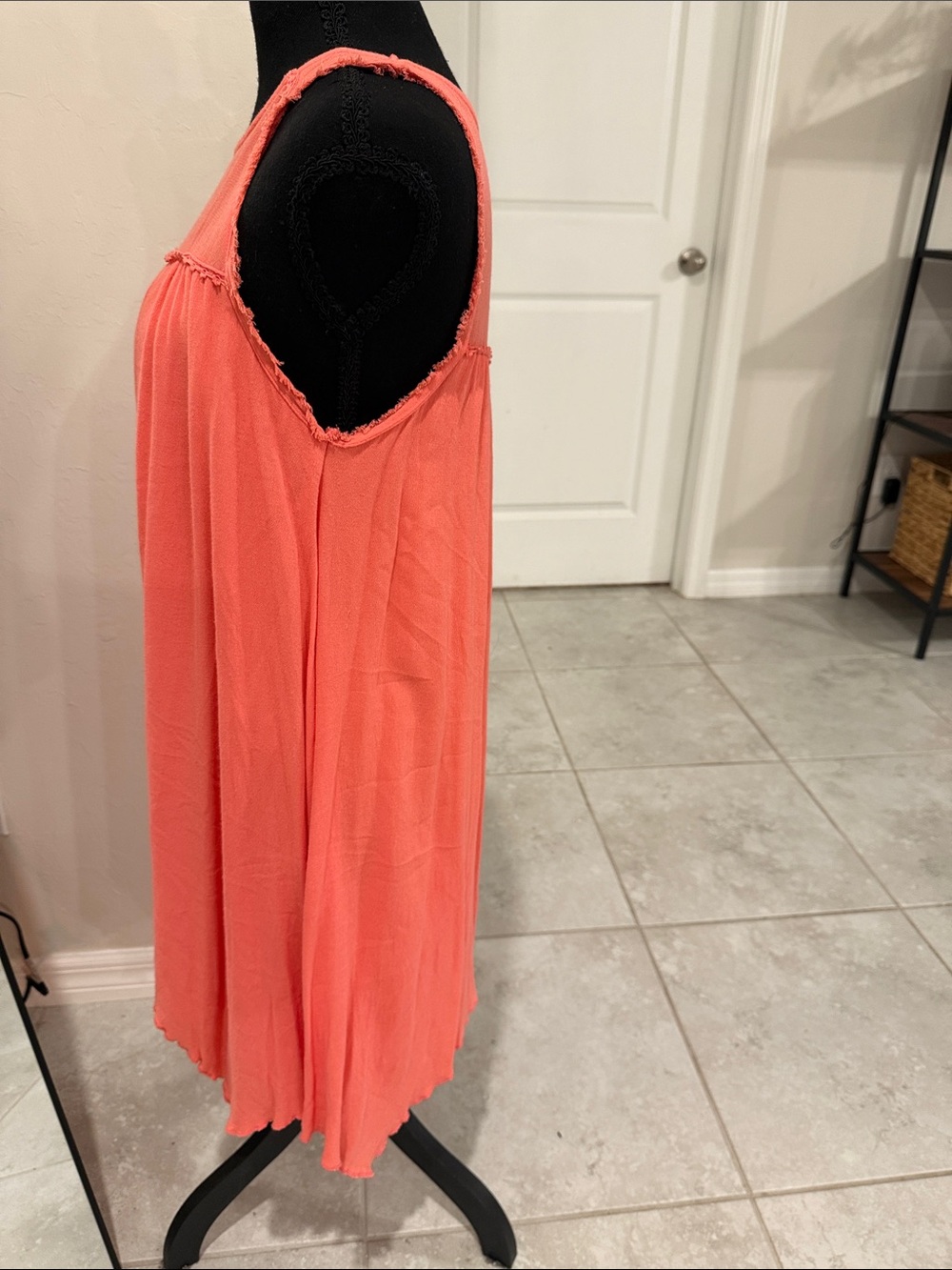 Altar’d State Coral Sleeveless Swing Dress Size S Boho Summer Mini - Picture 2 of 8